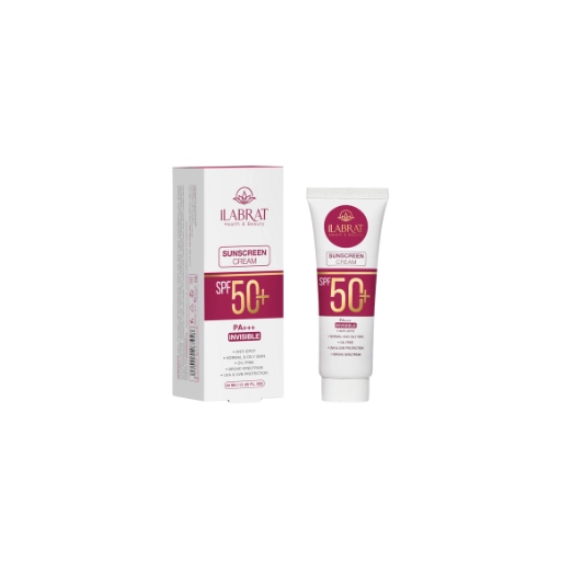 کرم ضدآفتاب ضدلک بی‌رنگ ایلابرت ilabrat Invisible Sunscreen  SPF50  40ml