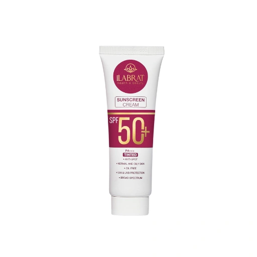 کرم ضدآفتاب ضدلک رنگی ایلابرت بژ طبیعی SPF50+