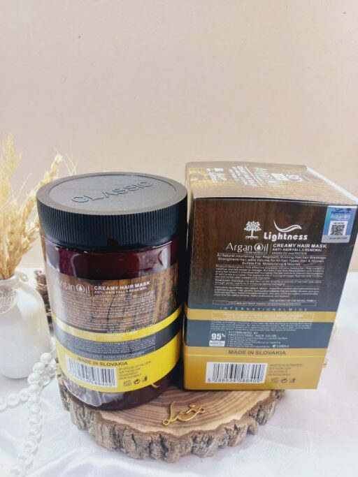 ماسک مو آرگان کراتینه اصلی مراکشی ساخت اسلواکی جعبه دار لایتنس 900 میل 95% ARGAN OIL - Image 2