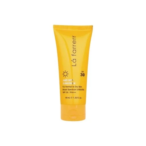 کرم ضد آفتاب و ضد لک SPF30 لافارر مناسب پوست خشک و معمولی – بی‌رنگ، حجم 40 میلی‌لیتر